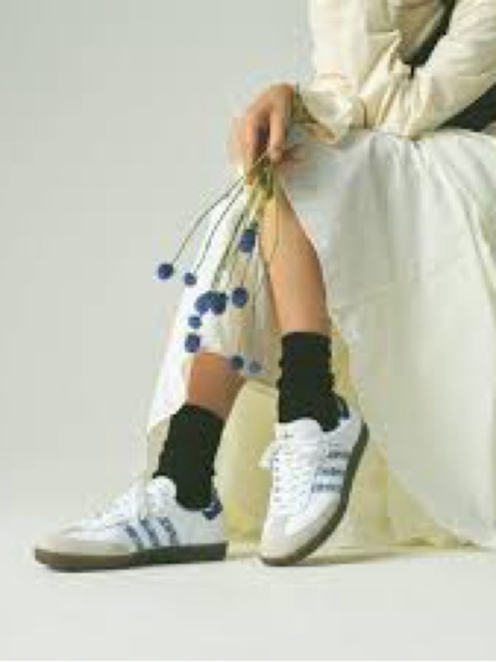 adidas Samba Liberty London Floral Stripe Sneaker in White Size 4